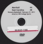 Women's basketball, Marshall vs. East Carolina 
